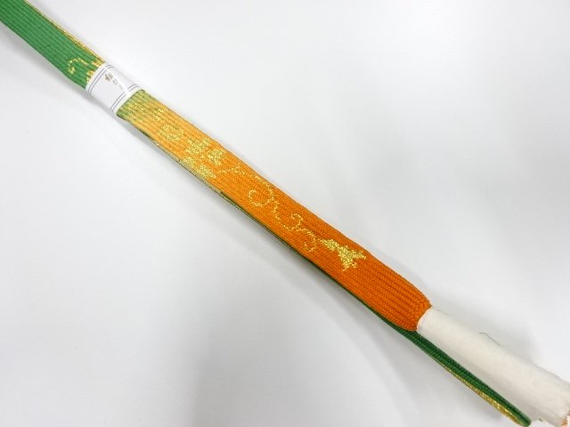 JAPANESE KIMONO / UNUSED KOREI HAND-TIED OBIJIME